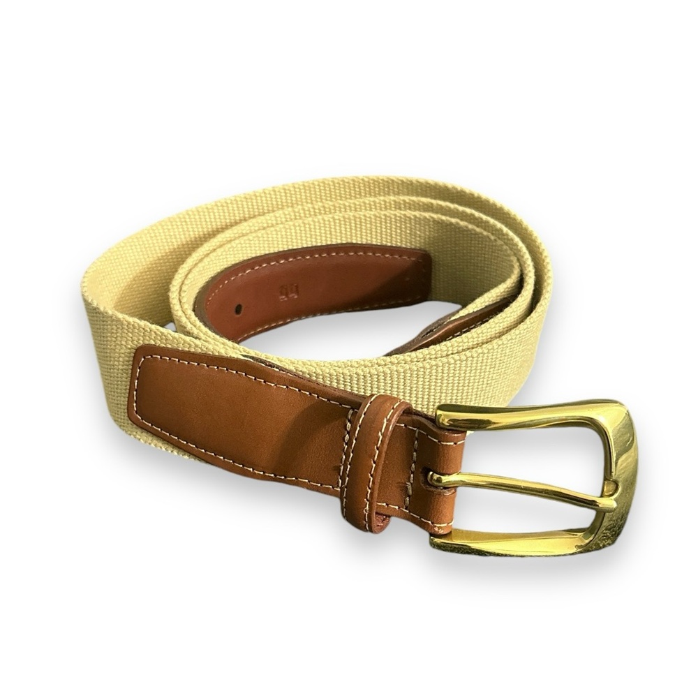 TORINO LEATHER CO. Leather & Web Belt